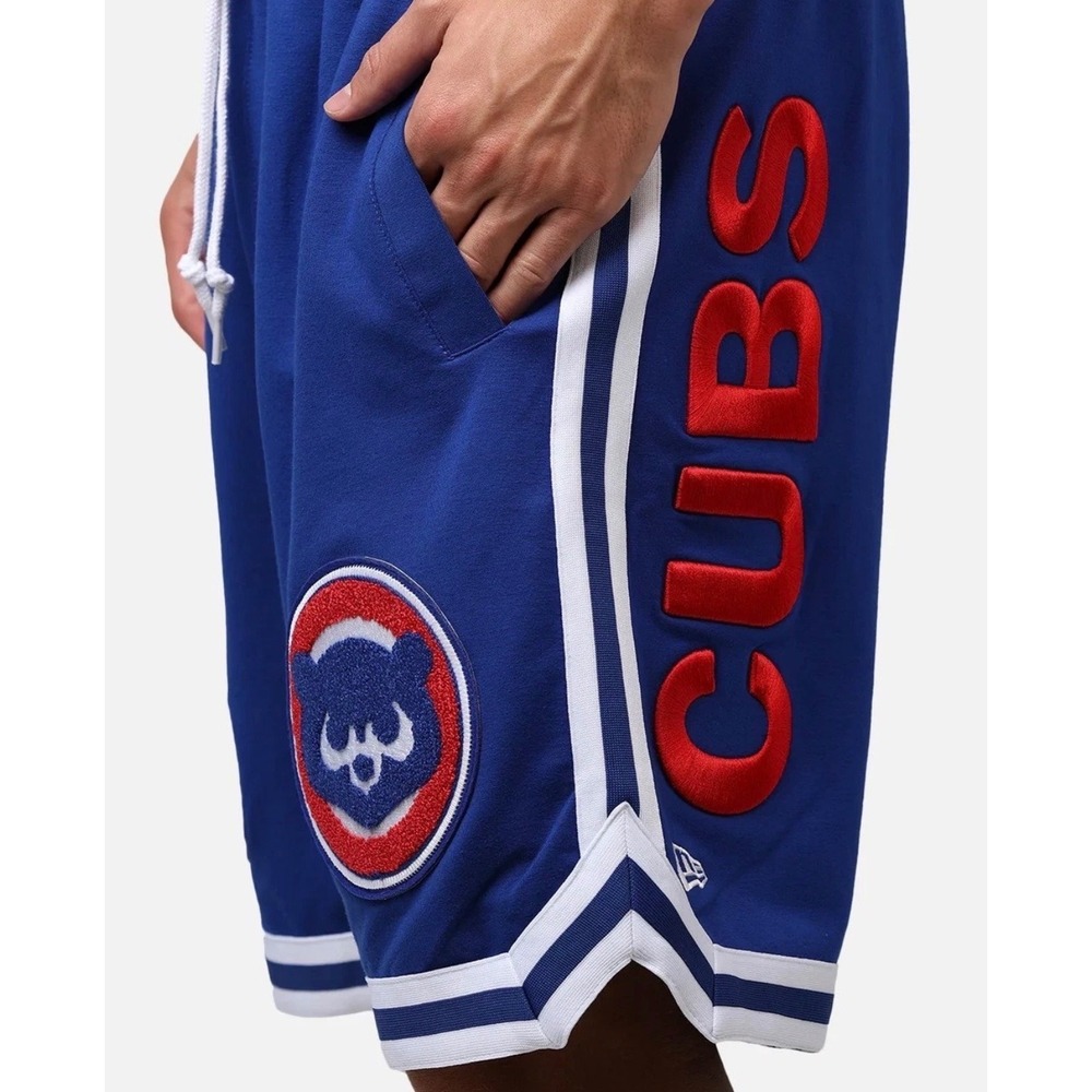 New Era Chicago Cubs Knit Shorts Mens Small MLB Royal Blue 1984 Elite Pack